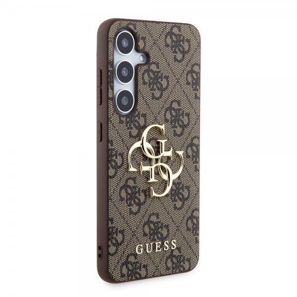 Guess Samsung Galaxy S24 Plus Skal 4G Metal Logo Brun