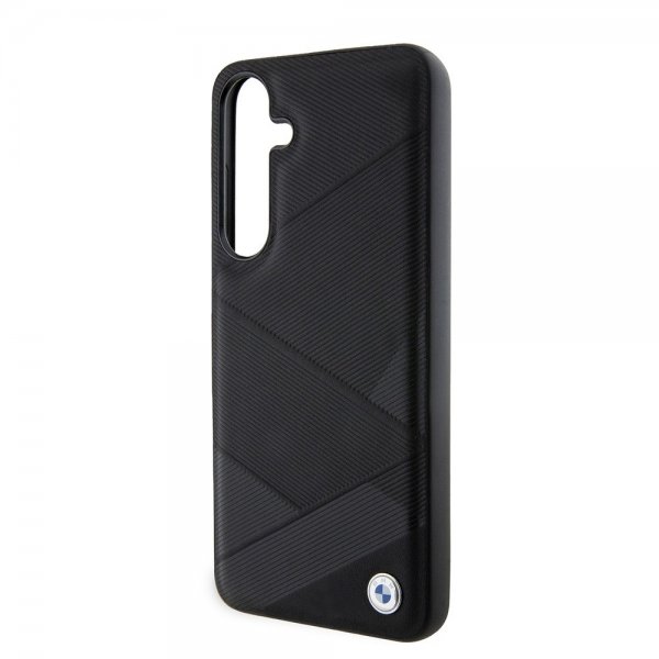 BMW Samsung Galaxy S24 Plus Skal Genuine Leather Textured Svart