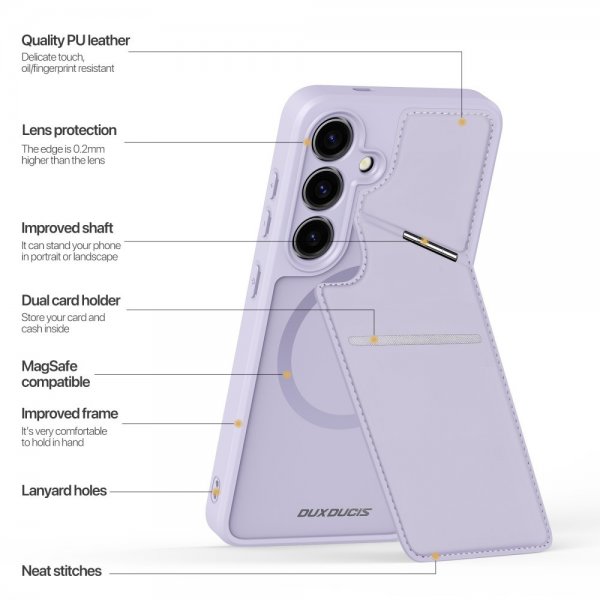 Dux Ducis Samsung Galaxy S24 Plus Skal Rafi II Series MagSafe Lila