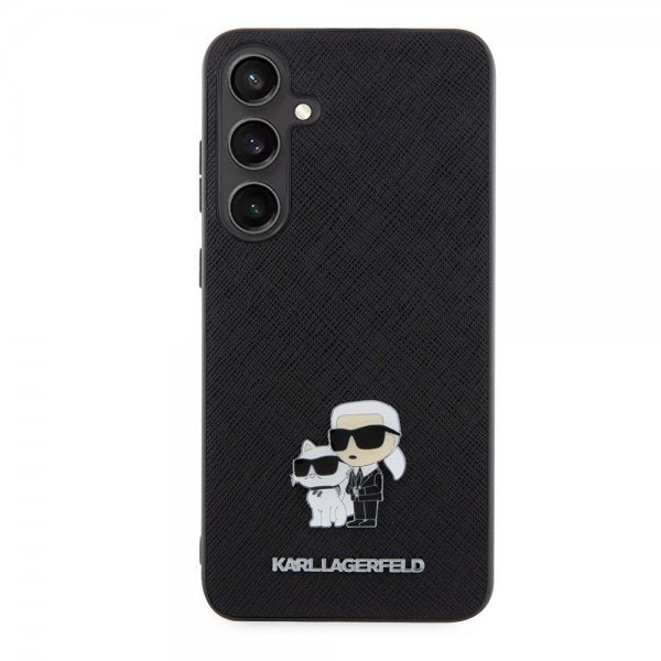 Karl Lagerfeld Samsung Galaxy S24 Plus Skal Saffiano Karl & Choupette Svart