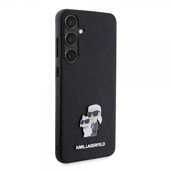 Karl Lagerfeld Samsung Galaxy S24 Plus Skal Saffiano Karl & Choupette Svart