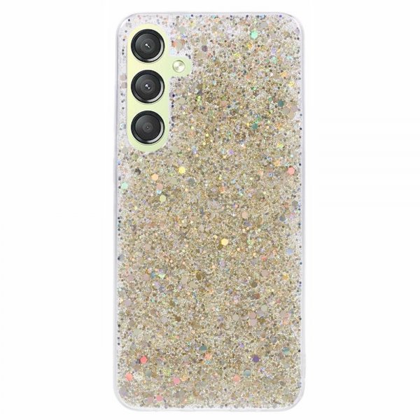 Nordic Covers Samsung Galaxy S24 Plus Skal Sparkle Series Citrine Gold