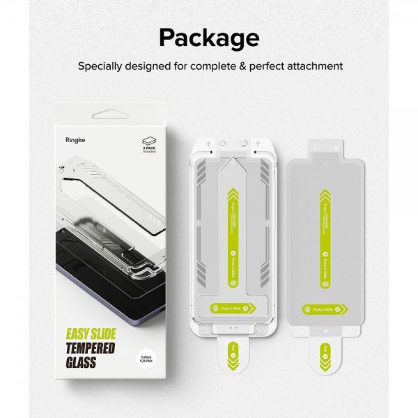 Ringke Samsung Galaxy S24 Plus Skärmskydd Easy Slide 2-pack