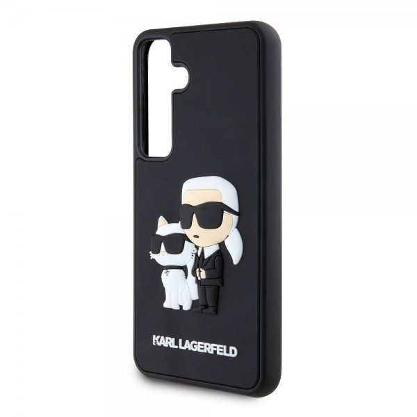 Karl Lagerfeld Samsung Galaxy S24 Skal 3D Rubber Karl & Choupette Svart