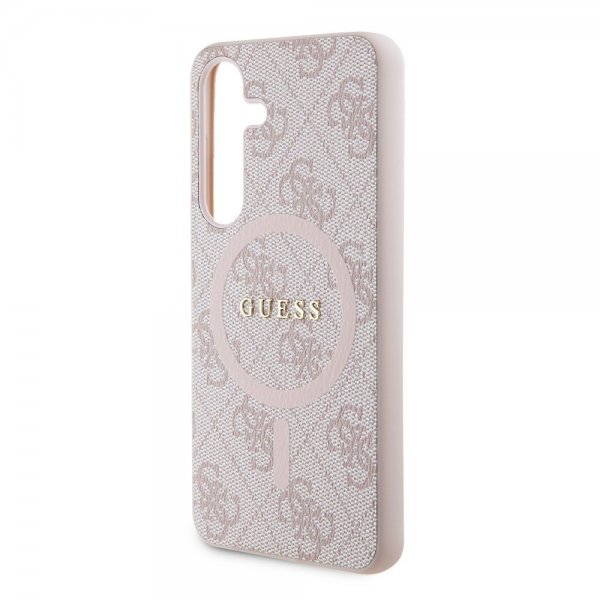 Guess Samsung Galaxy S24 Skal 4G Pattern MagSafe Rosa