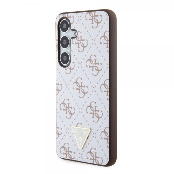 Guess Samsung Galaxy S24 Skal 4G Print Grained Vit