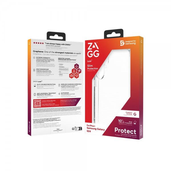 ZAGG Samsung Galaxy S24 Skal Luxe Transparent