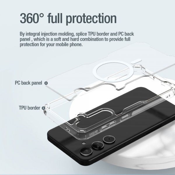 Nillkin Samsung Galaxy S24 Skal Nature Pro Series MagSafe Transparent