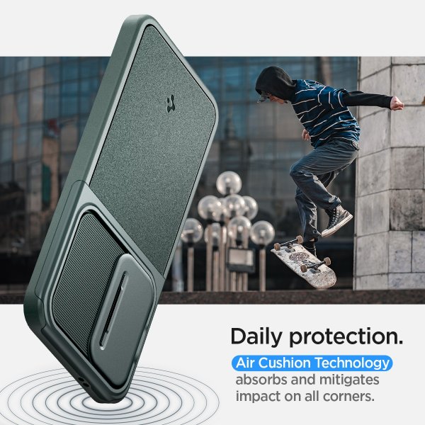 Spigen Samsung Galaxy S24 Skal Optik Armor Abyss Green