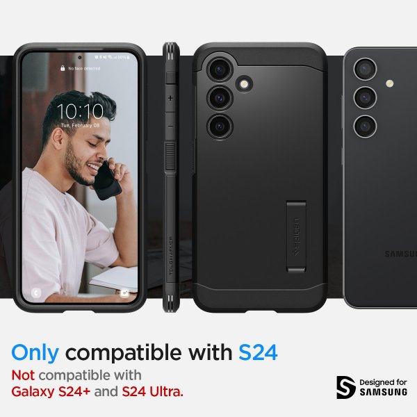 Spigen Samsung Galaxy S24 Skal Tough Armor Svart