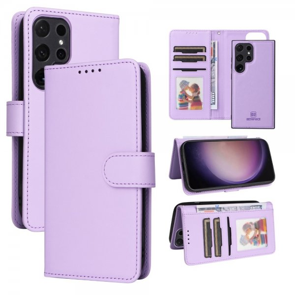 Betopnice Samsung Galaxy S24 Ultra Fodral med Löstagbart Skal 005 Lila