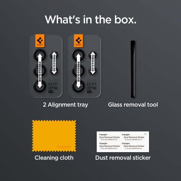 Spigen Samsung Galaxy S24 Ultra Kameraskydd GLAS.tR EZ Fit Optik Pro 2-pack Svart