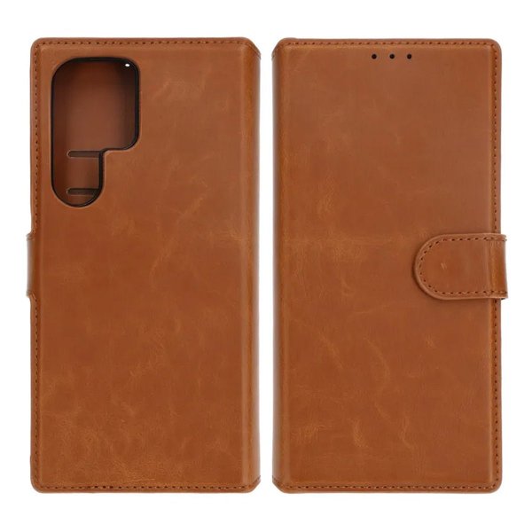 Rvelon Samsung Galaxy S24 Ultra Fodral Magnetiskt Avtagbart Skal Brun