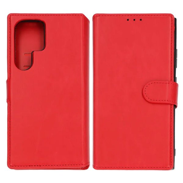 Rvelon Samsung Galaxy S24 Ultra Fodral Magnetiskt Avtagbart Skal Röd