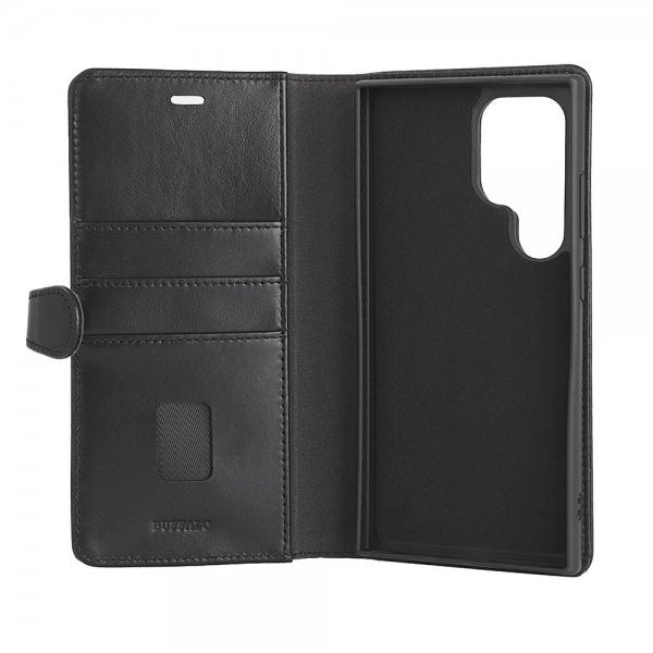 Buffalo Samsung Galaxy S24 Ultra Fodral 2-in-1 Detachable Wallet Svart