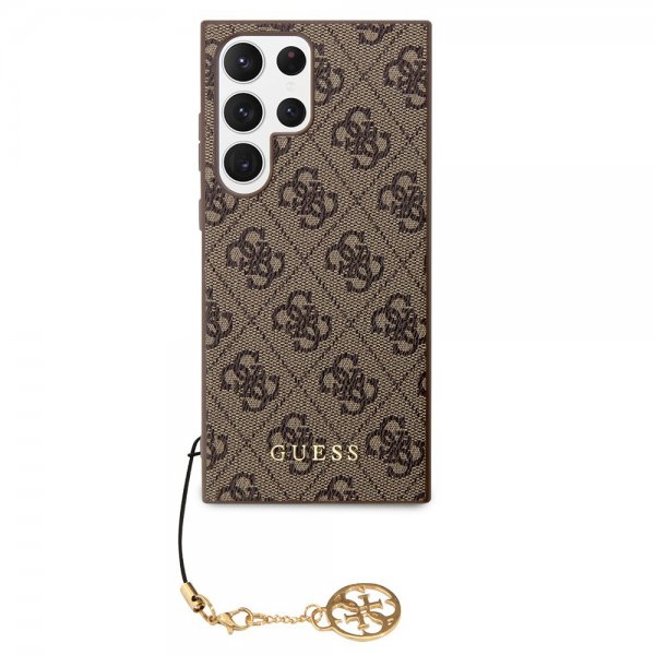 Guess Samsung Galaxy S24 Ultra Skal 4G Charm Brun