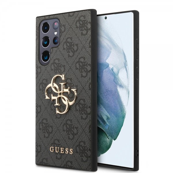 Guess Samsung Galaxy S24 Ultra Skal 4G Metal Logo Svart