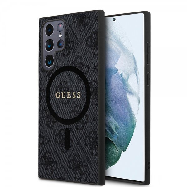 Guess Samsung Galaxy S24 Ultra Skal 4G Pattern MagSafe Svart