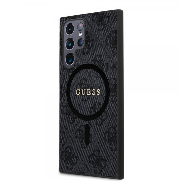 Guess Samsung Galaxy S24 Ultra Skal 4G Pattern MagSafe Svart