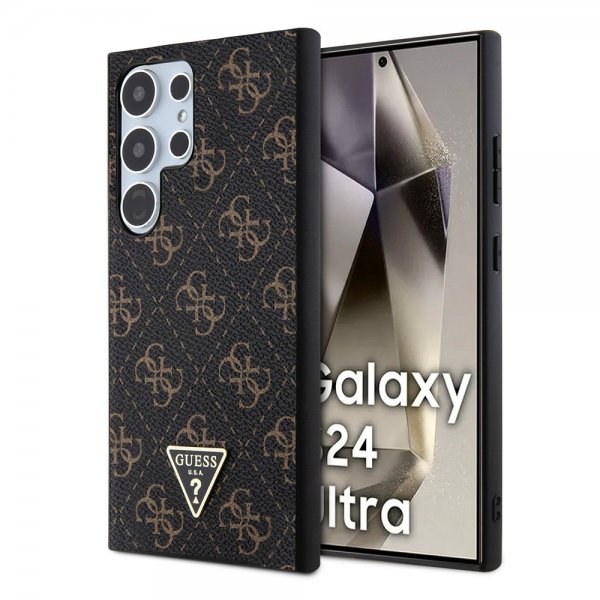 Guess Samsung Galaxy S24 Ultra Skal 4G Print Grained Svart