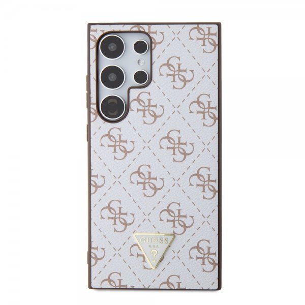 Guess Samsung Galaxy S24 Ultra Skal 4G Print Grained Vit