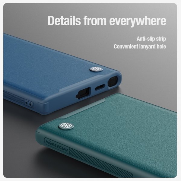 Nillkin Samsung Galaxy S24 Ultra Skal CamShield Prop Leather Blå