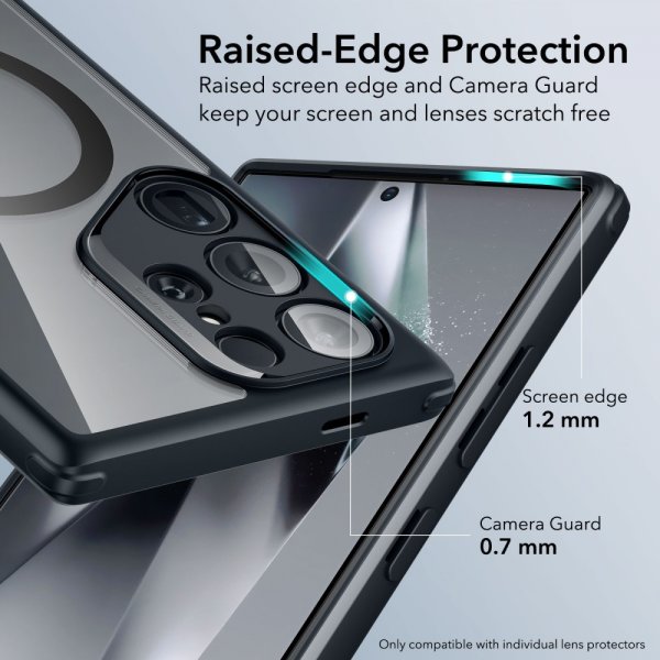 ESR Samsung Galaxy S24 Ultra Skal Classic Hybrid HaloLock Clear Black