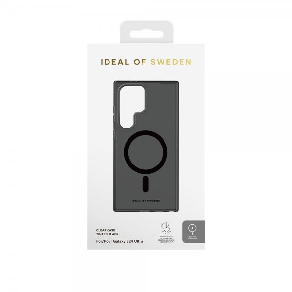 Ideal of Sweden Samsung Galaxy S24 Ultra Skal Clear Case MagSafe Tinted Black