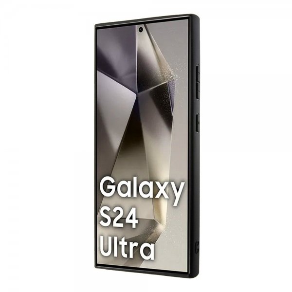 BMW Samsung Galaxy S24 Ultra Skal Genuine Leather Textured Svart