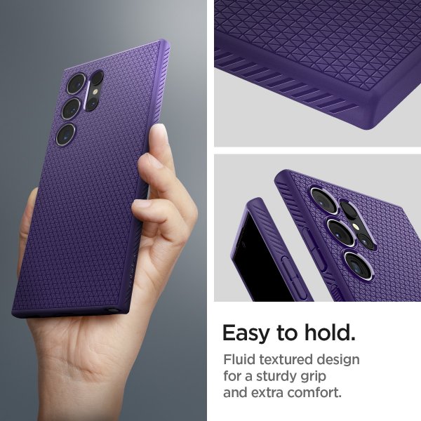 Spigen Samsung Galaxy S24 Ultra Skal Liquid Air Deep Purple