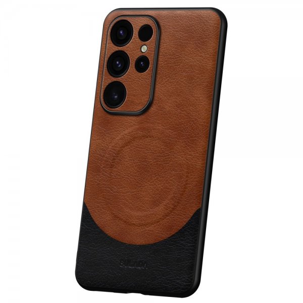 Sulada Samsung Galaxy S24 Ultra Skal Magnetic Series Brun