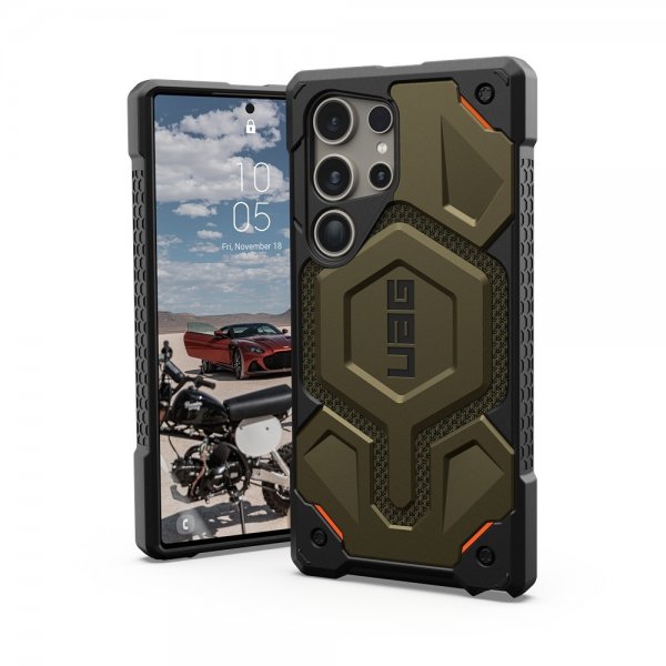 Urban Armor Gear (UAG) Samsung Galaxy S24 Ultra Skal Monarch Kevlar Element Green