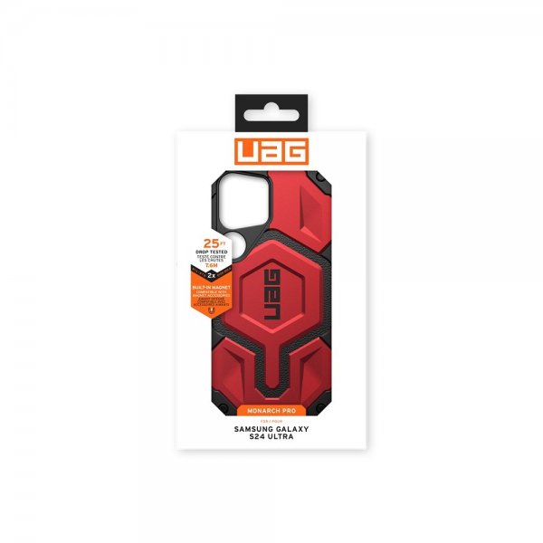 Urban Armor Gear (UAG) Samsung Galaxy S24 Ultra Skal Monarch Pro MagSafe Crimson