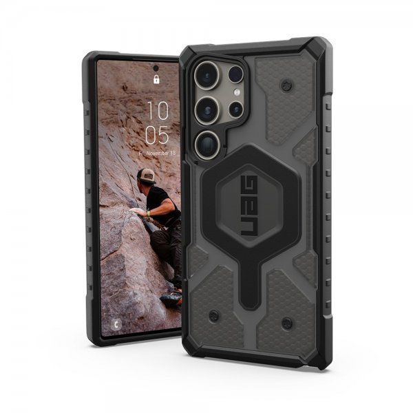 Urban Armor Gear (UAG) Samsung Galaxy S24 Ultra Skal Pathfinder Clear MagSafe Ash