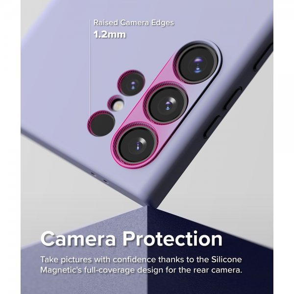 Ringke Samsung Galaxy S24 Ultra Skal Silicone Magnetic Lavender