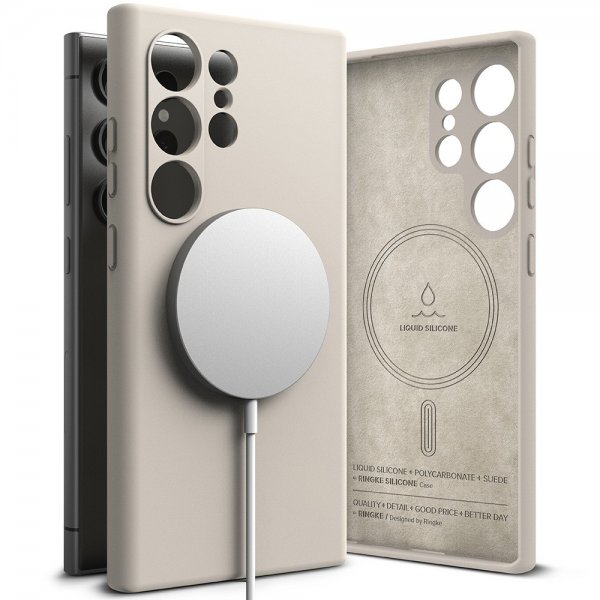 Ringke Samsung Galaxy S24 Ultra Skal Silicone Magnetic Stone