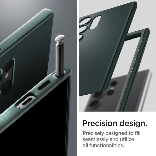 Spigen Samsung Galaxy S24 Ultra Skal Thin Fit Abyss Green