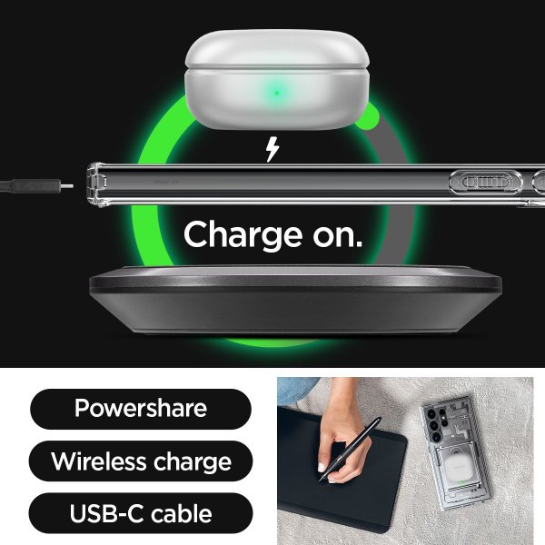 Spigen Samsung Galaxy S24 Ultra Skal Ultra Hybrid Zero One White