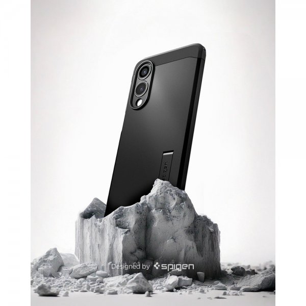 Spigen Samsung Galaxy S25 Edge Skal Tough Armor MagFit Svart