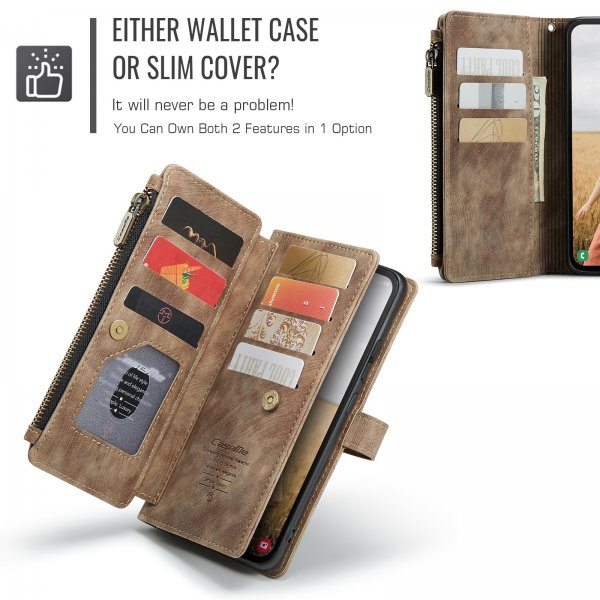 CaseMe Samsung Galaxy S25 FE Fodral C30 Series Brun