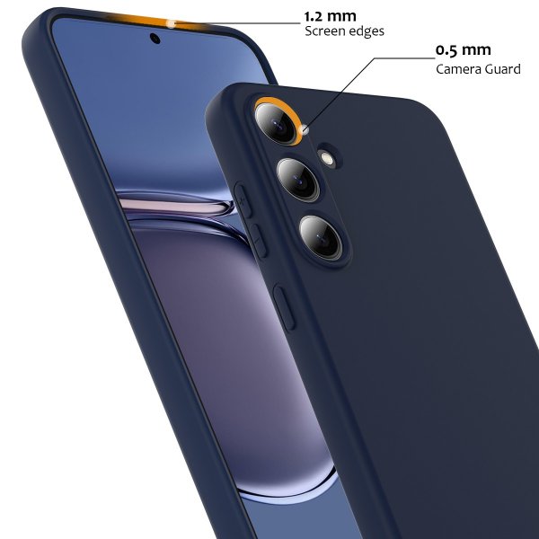 Samsung Galaxy S25 FE Skal med Strap Silikon MagSafe Mörkblå