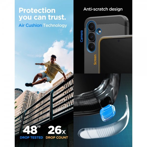 Spigen Samsung Galaxy S25 FE Skal Tough Armor MagFit Svart
