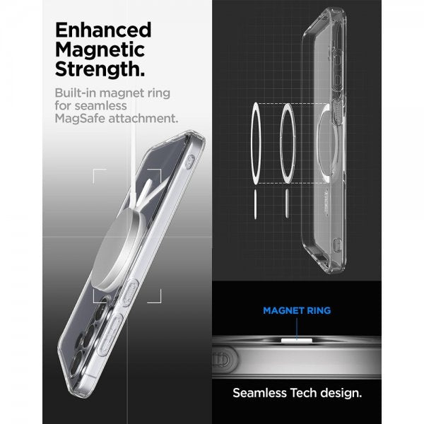 Spigen Samsung Galaxy S25 FE Skal Ultra Hybrid MagFit Clear White