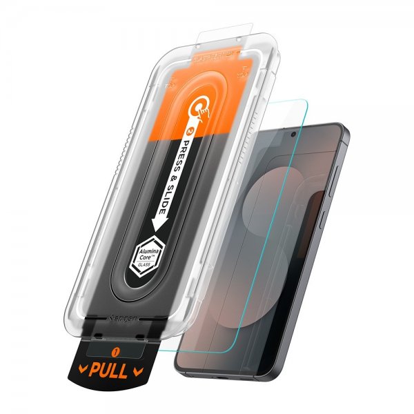 Spigen Samsung Galaxy S25 FE Skärmskydd GLAS.tR EZ Fit Pro 2-pack