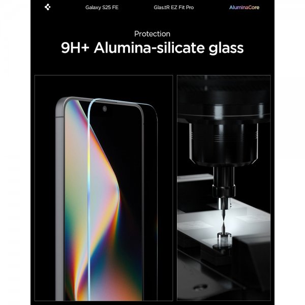 Spigen Samsung Galaxy S25 FE Skärmskydd GLAS.tR EZ Fit Pro 2-pack