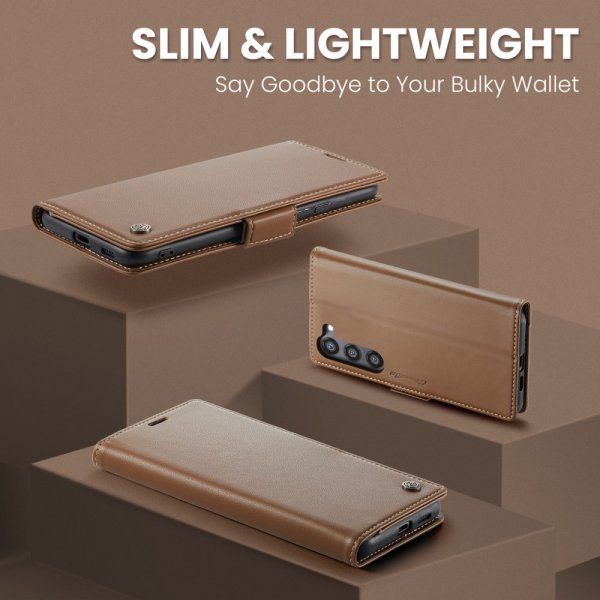 CaseMe Samsung Galaxy S24/S25 Fodral 023 Series Brun