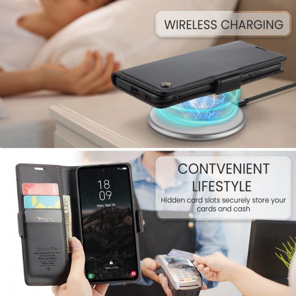 CaseMe Samsung Galaxy S24/S25 Fodral 023 Series Svart
