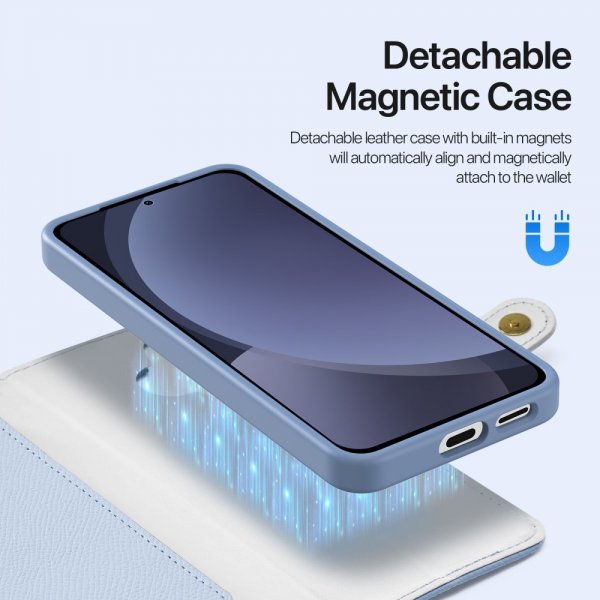 Dux Ducis Samsung Galaxy S25 Fodral 2-i-1 Lawa Series MagSafe Blå