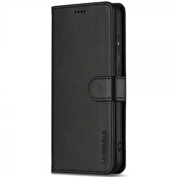 Lc.Imeeke Samsung Galaxy S25 Fodral med Kortfack Stativfunktion Svart