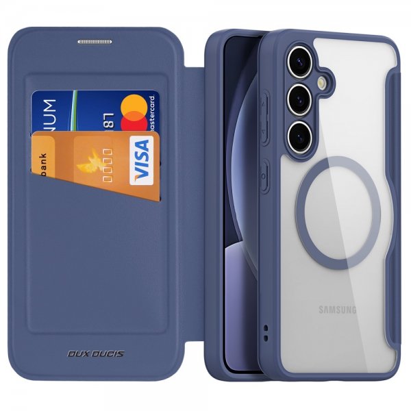 Dux Ducis Samsung Galaxy S25 Fodral Skin X Pro Series MagSafe Blå
